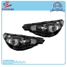 Fits 2023 2024 Kia Soul S LX EX Halogen Headlight Driver Passenger Pair 2Pcs Set