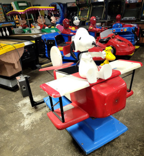 Snoopy Biplane Coin Operated Kiddie Ride