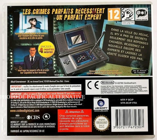 jeu LES EXPERTS PREMEDITATION AFFAIRES NON CLASSEES csi NINTENDO DS COMPLET - Imagen 3 de 3