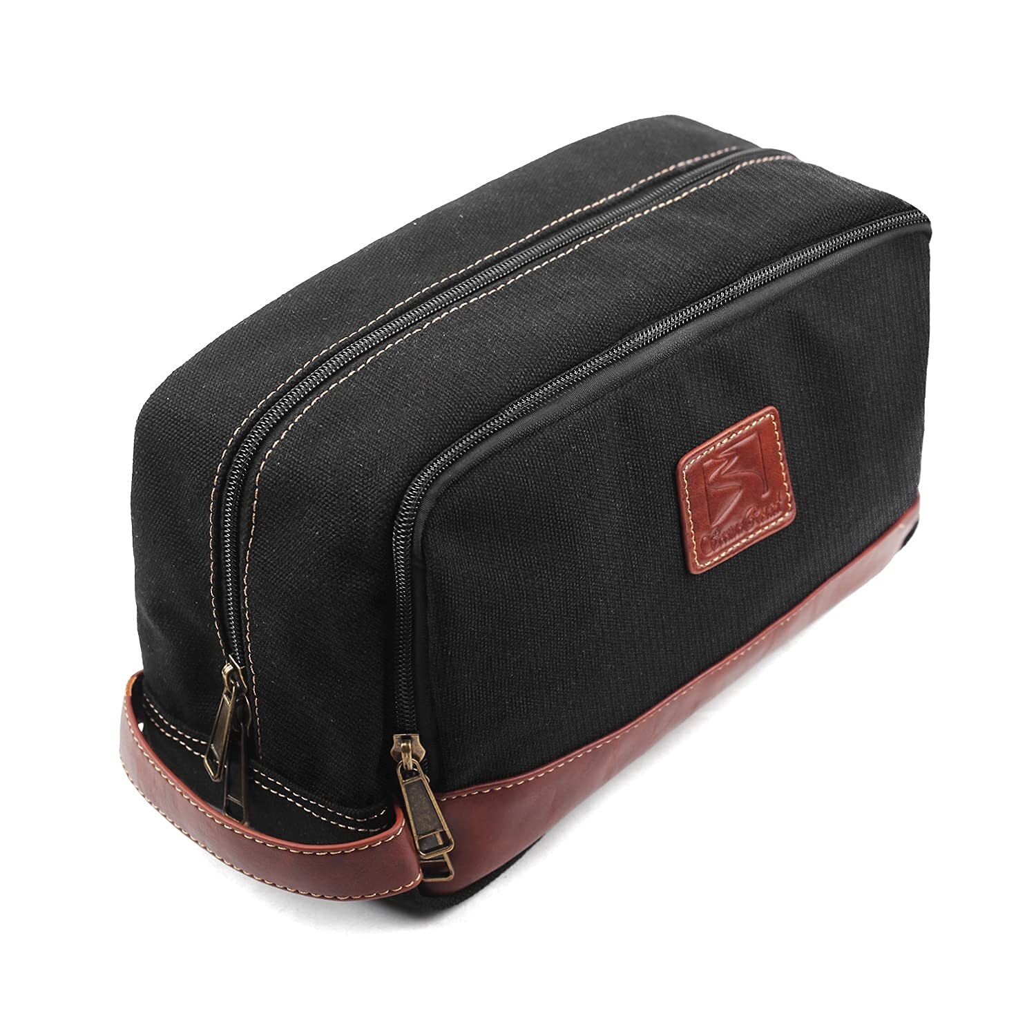 Men's and Women's Water-Resistant Canvas Travel Toiletry Bag Organizer