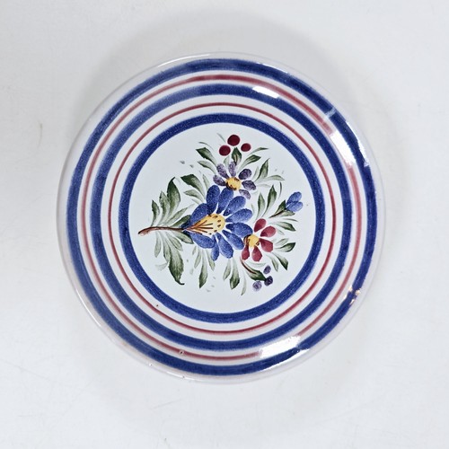 2 Flower Ceramic Zsurizte a Nepi Iparmuveszeti Tanacs Trays Handmade in Hungary - Picture 3 of 8