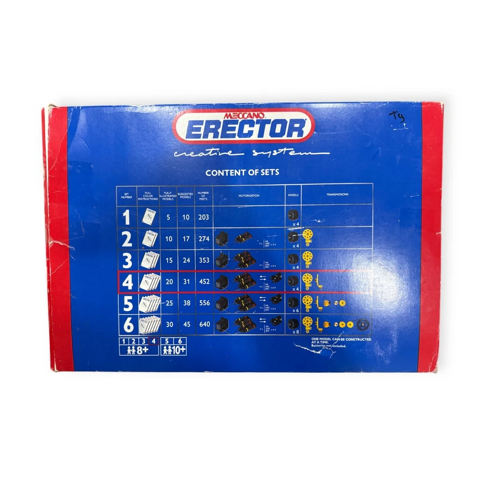 Meccano Erector Set #4 Construction Set 51 Models Metal Pieces set 030404 - Image 2 of 4
