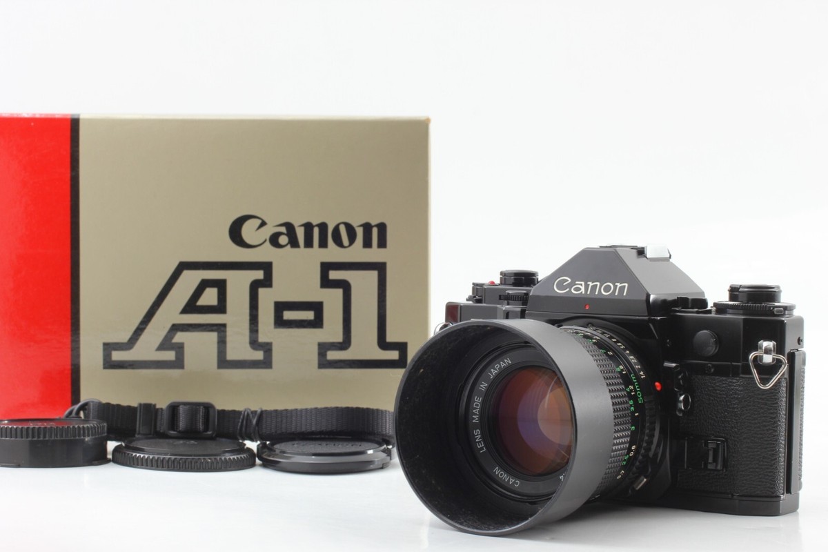 Rare MINT Box] Canon A-1 Black SLR Film Camera Body New FD