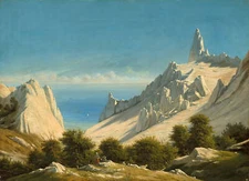 View of Sommerspiret, the Cliffs of Mon by Georg Emil Libert Art Print