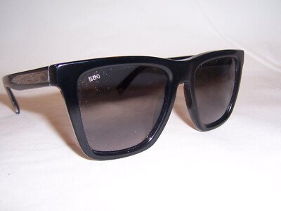 NEW COSTA DEL MAR SUNGLASSES KERAMAS BLACK/GRAY 580G POLARIZED $249 AUTHENTIC