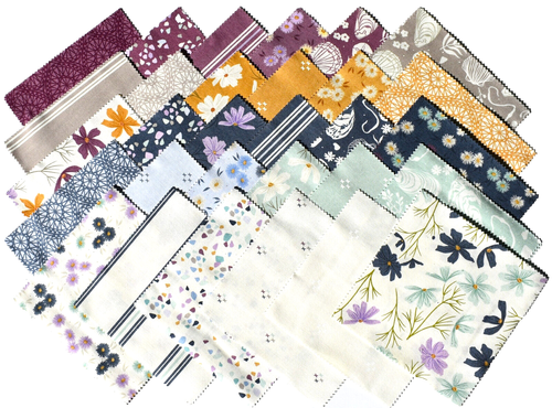 SEAGLASS SUMMER Charm Pack from MODA - (42) 5" fabric squares - #43180PP