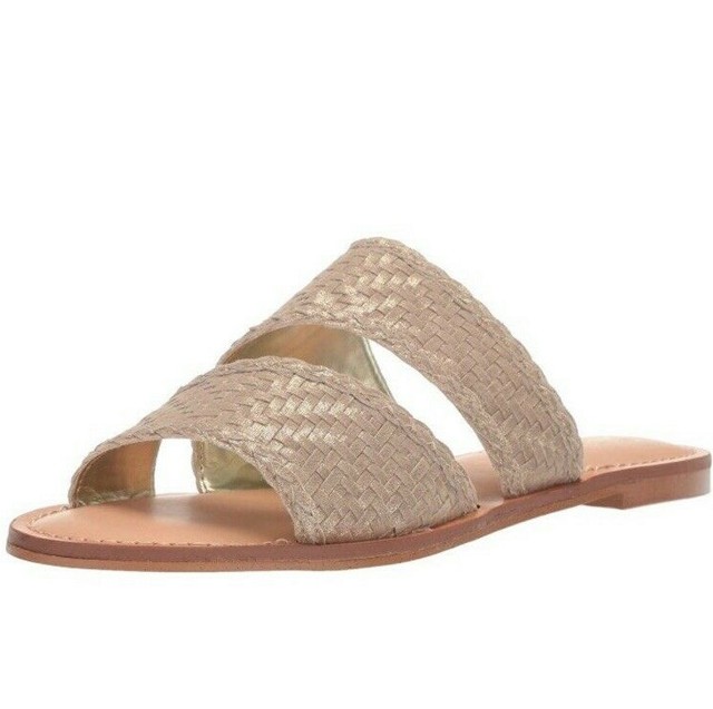 Carlos By Carlos Santana Kork Gold Beige Sandals Slides Size 8 | eBay