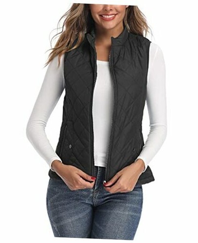 Stand Collar Lightweight Zip Quilted 
