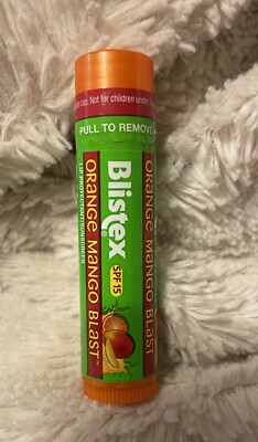 Blistex Lip Protectant Lip Balm Sunscreen SPF15 Orange Mango Blast 0.15 oz