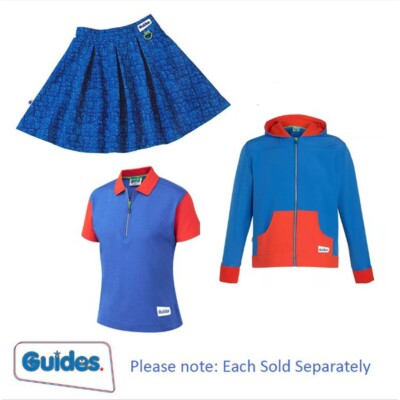 Girls Guides Official Uniform Hoodie Langarm T-Shirt Jacke Polo Rock 26 44