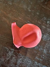 🤡 VINTAGE 1980S RED LATEX ADULT CLOWN COSTUME NOSE ONE SIZE FITS ALL 🤡