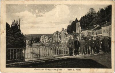 Old postcard Dun-sur-Meuse - Dun an der Maas - Town Scene - Ruins (1036692)