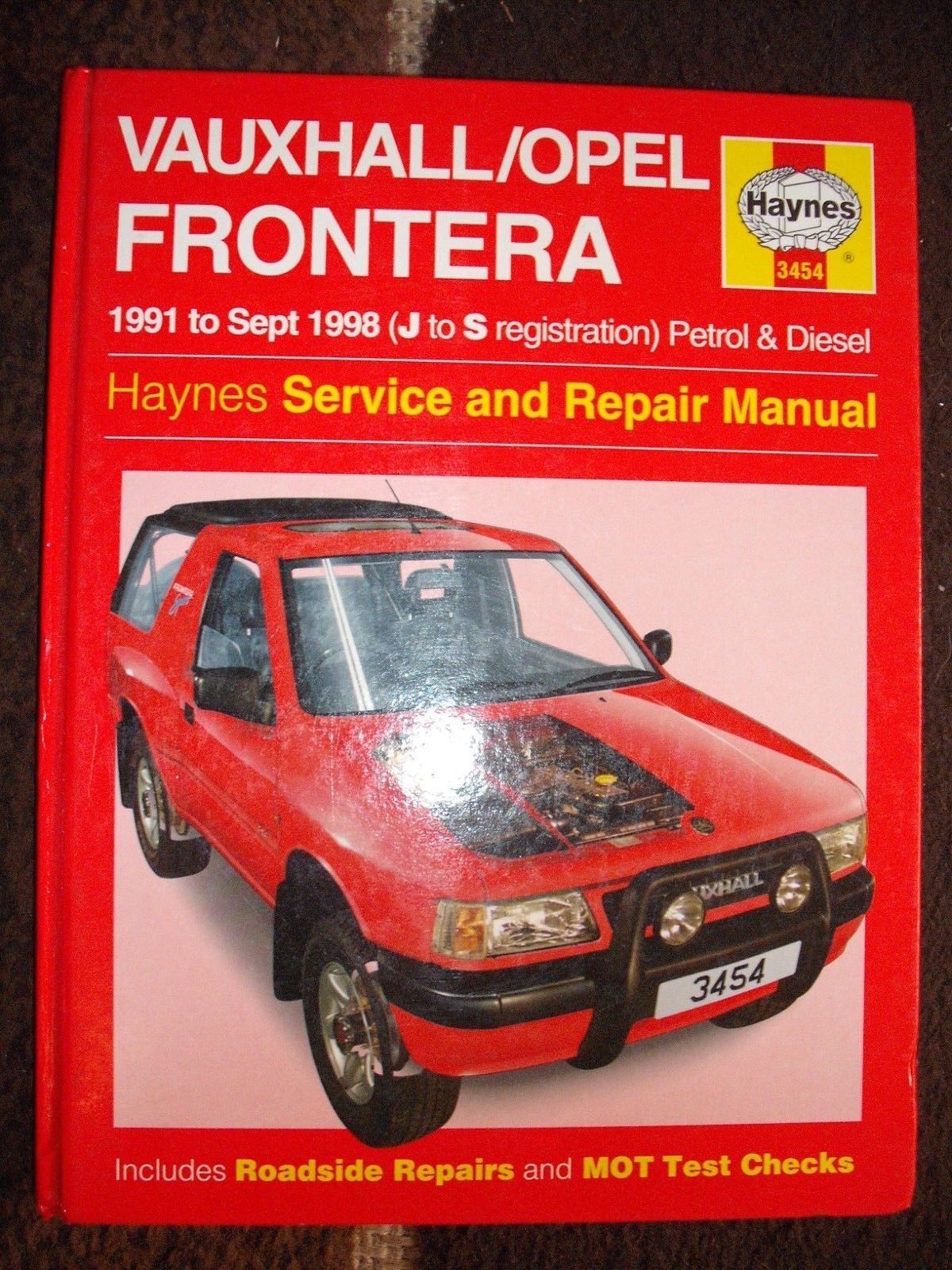 Haynes workshop manual Vauxhall Frontera 91-98 petrol & diesel Opel Frontera  | eBay