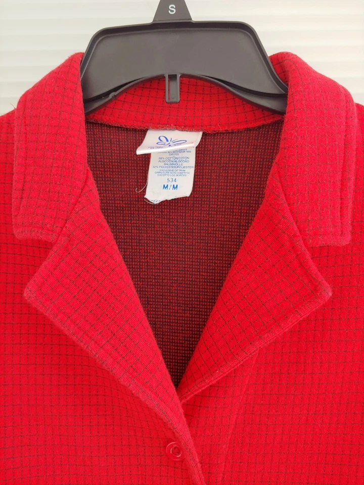 Chaqueta Blazer Mujer Weekenders Vintage Talla M Roja 5 Botones Delanteros Foto 2 de 4