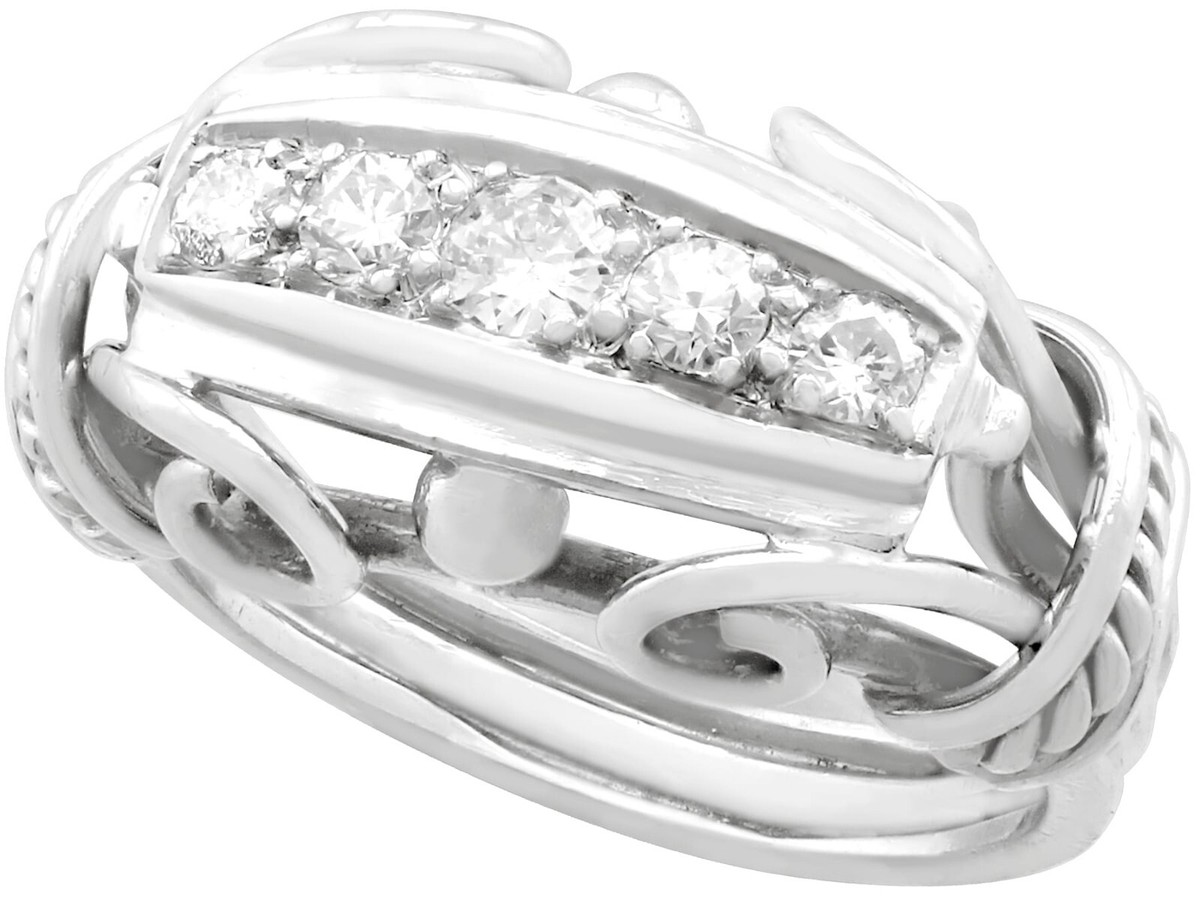 golden globes red carpet worst dressed 18ct White Gold Aqua and Diamond Dress Ring main image 1