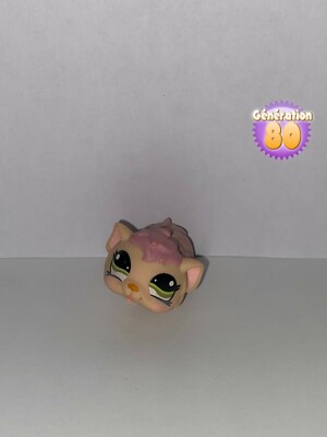 Littlest PetShop DARK BROWN HAMSTER 1397 GUINEA GUINEA Pet Shop Y55