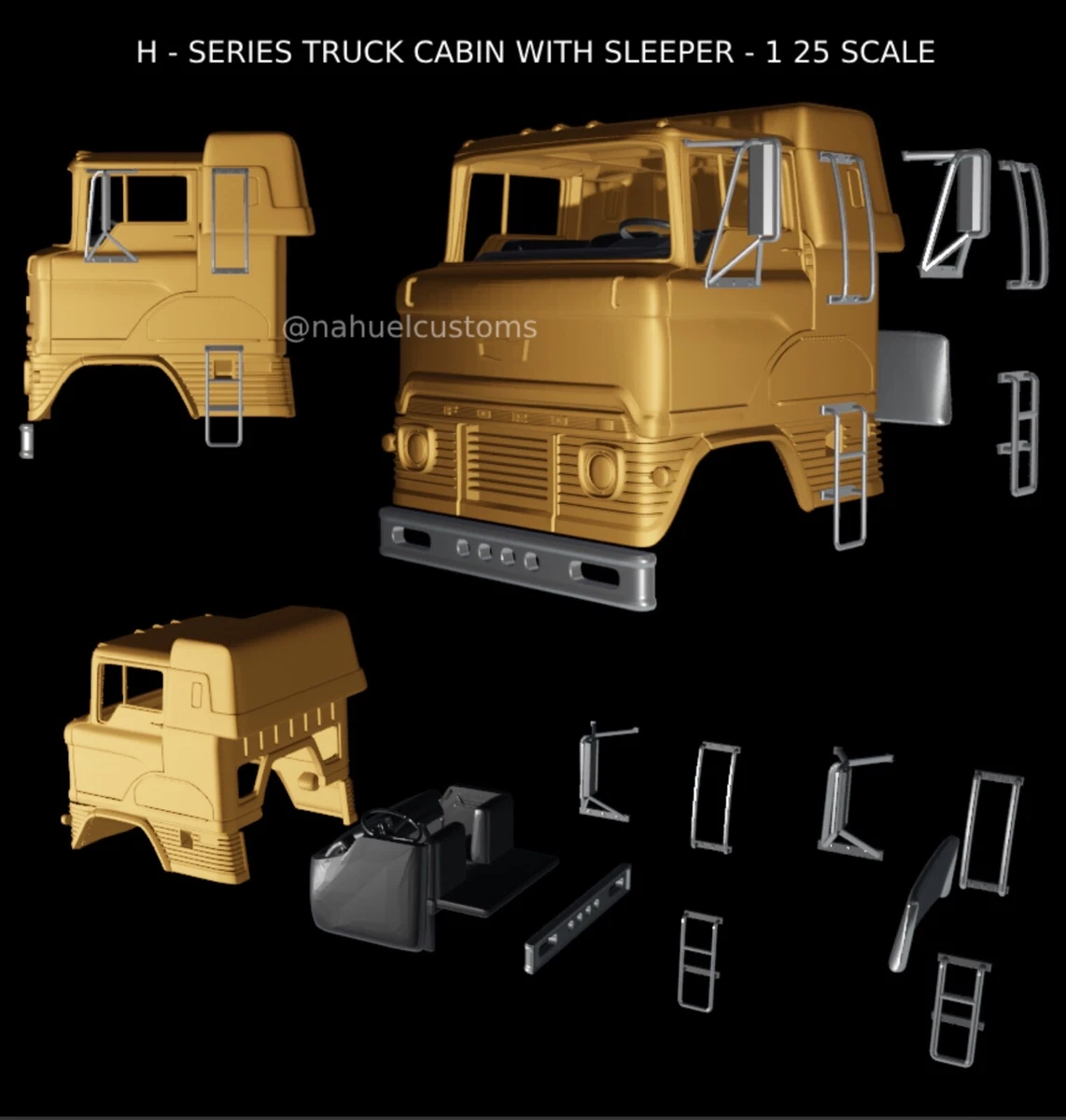 Goldvarg 1/43 Scale GC-033A - 1965 Ford Step Side Truck