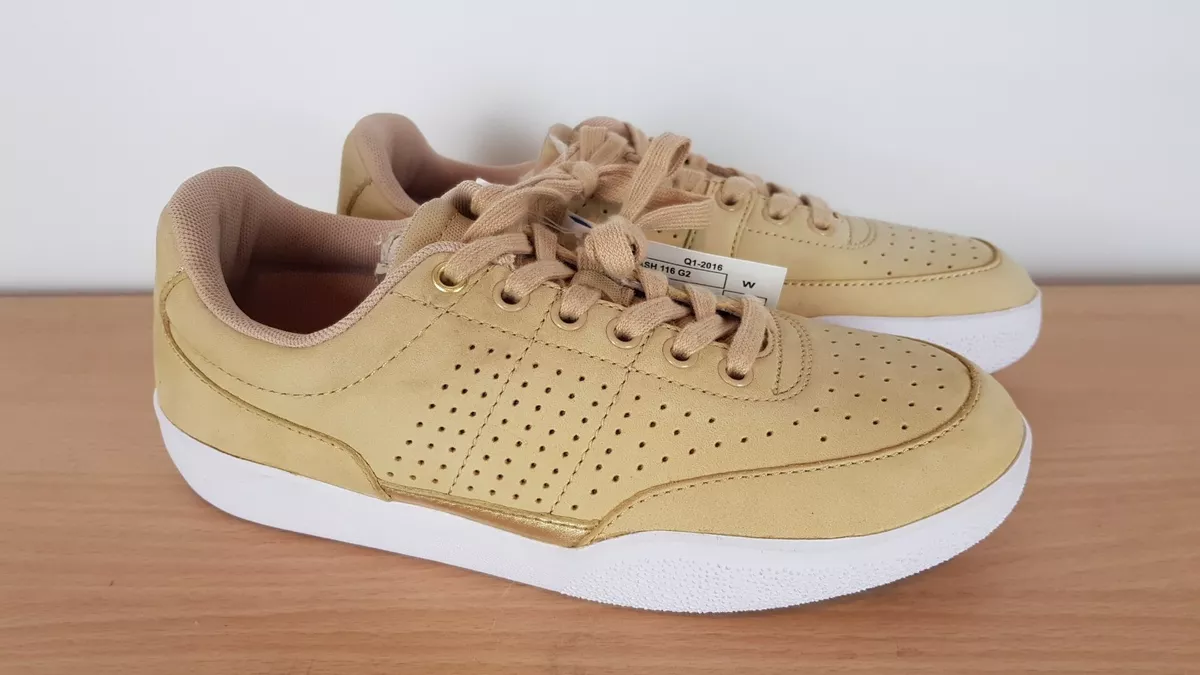 Jernbanestation flise Skære af Lacoste Ladies Tan Brown Leather Casual Trainers Shoes Sneakers, UK 4 EU 37  | eBay