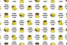 Rubber Duck Shades Personalised gift wrap Birthday Fathers day Chrismas Mother