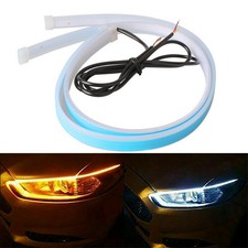 2 Pcs 24in Flexible Car Led Drl Tube Daytime Running Strip Lights Waterproof 2 Pcs 24in Flexible Car Led Drl Tube Daytime Running Strip Lights Waterproof