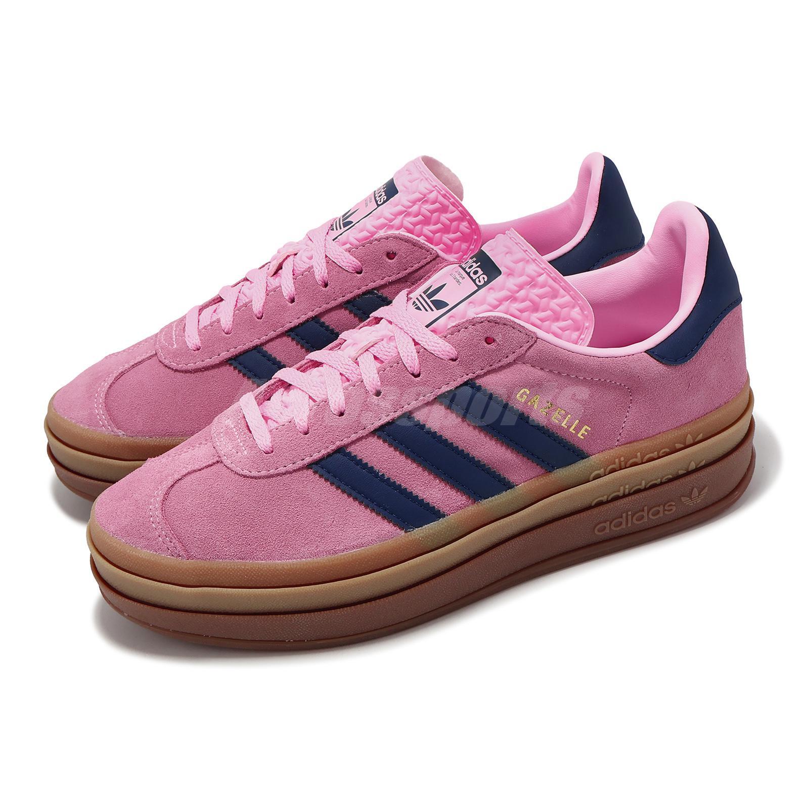 Adidas Originals Gazelle Bold W Pink Navy Gum Женские повседневные туфли на платформе H06122