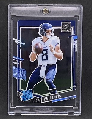 Will Levis RARE ROOKIE RC CLEAR ACETATE RATED ROOKIE INVESTMENT CARD TITANS MINT