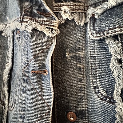Acne Studios Oversize Boxy Patchwork Denim Jacket | eBay