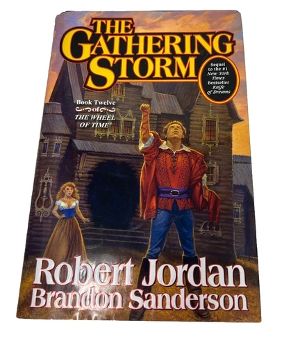 The Gathering Storm : Robert Jordan SIGNED 1st Edition 1st Printing Book HCDJ 