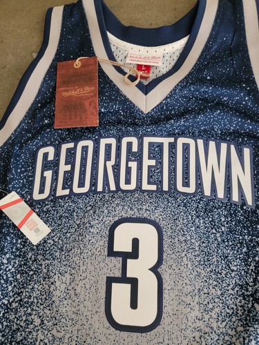 NBA Mitchell & Ness Allen Iverson Georgetown Swingman 1995-96 Jersey Sz. Large - Picture 5 of 6