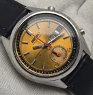 1970s Seiko 7016-7000 Flyback Chronograph Gold Dial Vintage Men’s Watch Japan