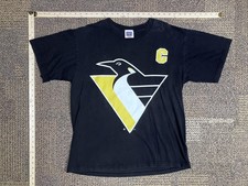 Vintage Pittsburgh Penguins Shirt Mens XL NHL Hockey Lemieux 66 Captain 90s