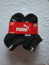 PUMA SOCKS BOY'S PREMIUM QUARTER CREW 6 PACK SOCK 5-6.5 SHOE 4-8.5 NWT