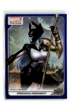 2023 Upper Deck Marvel Platinum #151 Proxima Midnight Blue Rainbow
