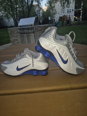 Nike Shox R4 CW2626 102 White Racer Blue U.S Women's Size 8 6y New