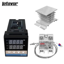 REX-C100 Digital PID Temperature Controller Thermostat SSR Output Max.40A SSR Re