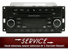 Remanufacture SERVICE for 2012-17 Jeep Wrangler Radio AM FM CD P05091198AB RES