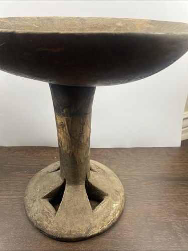 Vintage Teakwood Fruit Naga Table Bowl India Decorative Cutouts - Picture 5 of 6