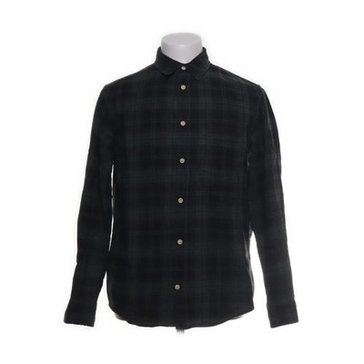 H&M, Flanellhemd, Größe: M, Grün/Schwarz/Blau, Baumwolle, Karo, Flanell #GsY
