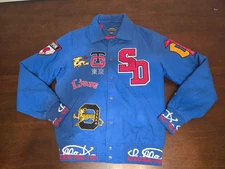 Stall & Dean Japanese League Patches Varsity Jacket Size Medium