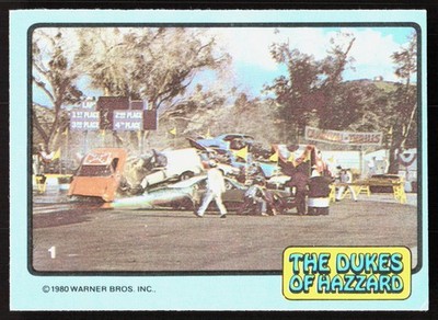 1980 Donruss Dukes of Hazzard The General Lee in a race #10 NON_SPORT