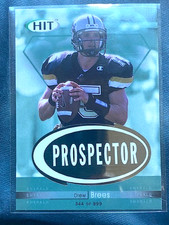Drew Brees 2001 Hit Prospector Rookie Card Emerald 310/999 . rookie card picture