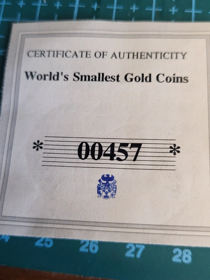 República de Liberia 2005 oro 10 dólares Krugerrand + certificado de autenticidad 0,5 gramos  Foto 4 de 4