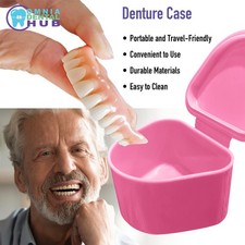 Trapezoid Denture Bath Case | Denture Bath Container for Women and Men by OMINA