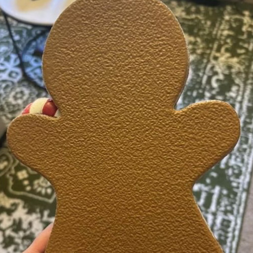 Wondershop 13" x 7.5" Christmas Plastic Gingerbread Man Tree Topper Candy Cane