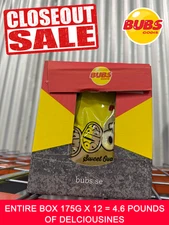 BUBS Swedish Candy Goody Banana Toffee  Case of 12 Bags (175 g Each) |4.6 POUNDS
