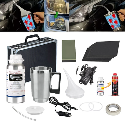 #ad 800g Headlight Restoration Repair Tool Liquid Polymer Kit Chemical Polishing Set $36.97