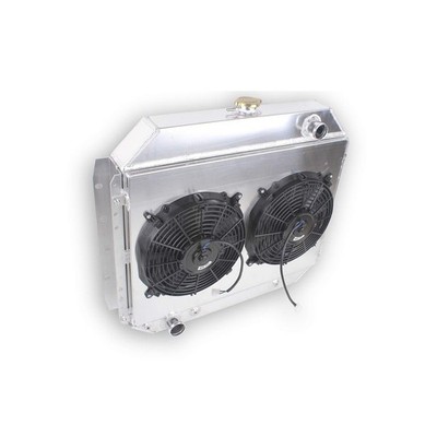 OHOB-COOL 4 Row High Performance Full Aluminum Radiator with Shroud Fan for 1...