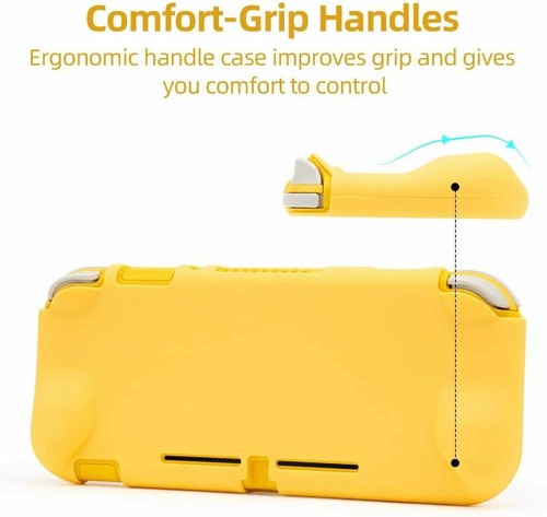 Slim Cover + 4PCS Thumb Grip Caps For Nintendo Switch Lite Protective Case - Picture 4 of 12