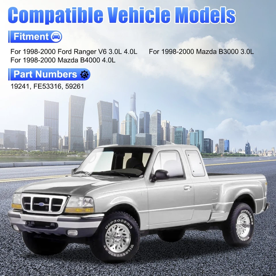 Front Y Pipe Catalytic Converter For Ford Ranger XL XLT 3.0L 4.0L 1998 1999 2000 - Imagem 3 de 4