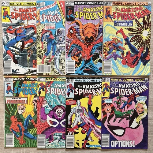 The Amazing Spider-Man #236-243 w/ 1st Hobgoblin #238 - 1980's Marvel Comics Lot